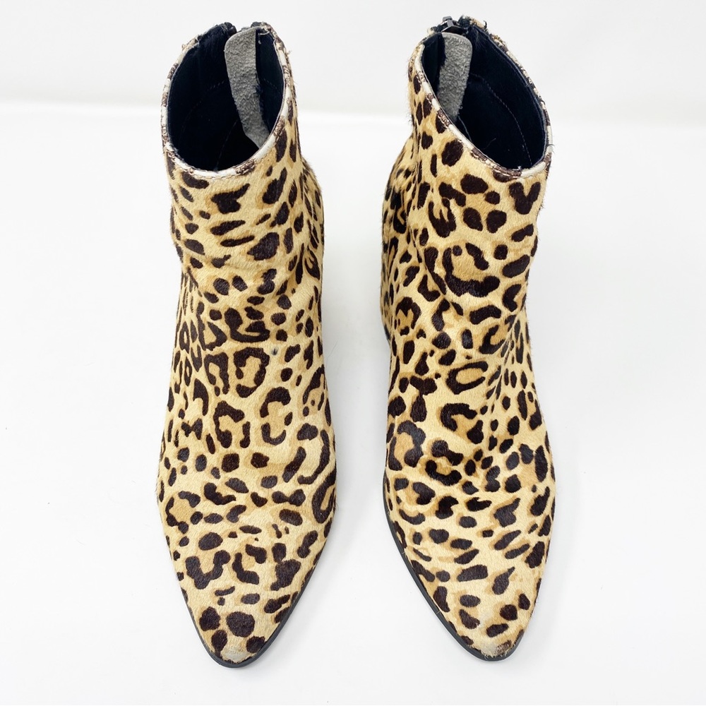 Steve Madden Cheetah Calf Hair Jillian Booties - Size 7 - Picture 2 of 7